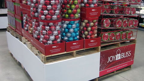 BJ's 'Joy & Bliss' Pallet Display