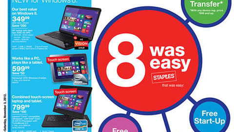 Staples '8 Was Easy' Circular Cover