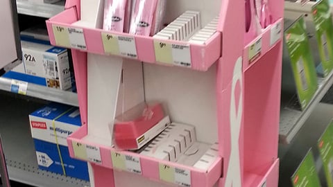 Staples 'Go Pink' Floorstand
