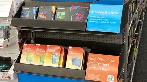 Staples Microsoft Endcap