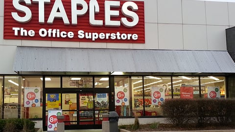 Staples '8 Was Easy' Outdoor Signs