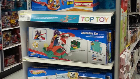 Target Hot Wheels 'Top Toy' Endcap