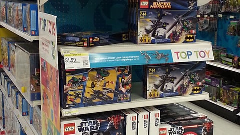 Target Lego 'Top Toy' Endcap