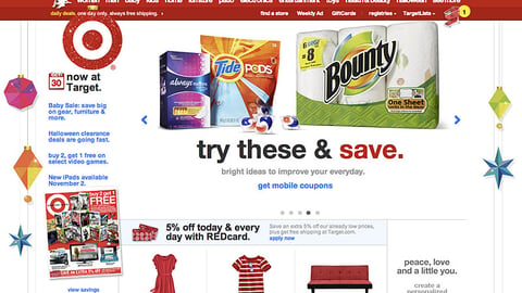 Target P&G 'Try These' Carousel Ad