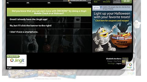 Walmart.com Mars Jingit Pop-Up Survey