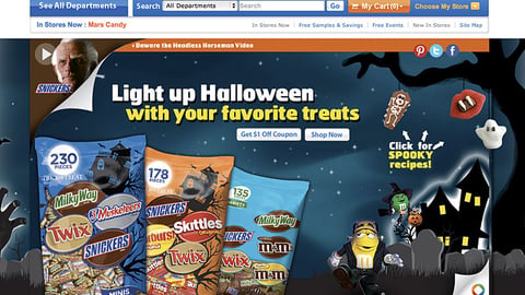 Mars Walmart.com Candy Showcase