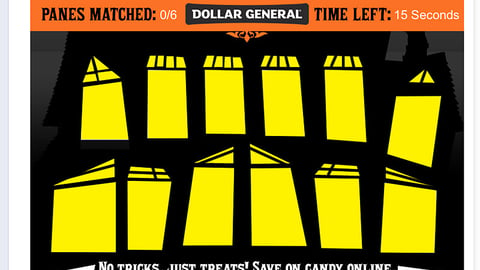 Dollar General 'Monster Memory' Facebook Applet