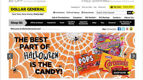 Dollar General Halloween Carousel Ad