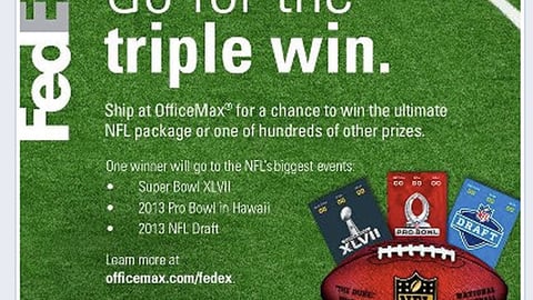 OfficeMax FedEx 'Triple Win' Facebook Status Update