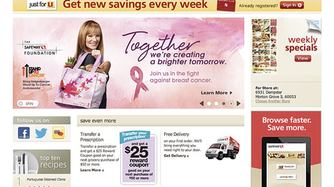 Safeway 'Stand Up To Cancer' Carousel Ad