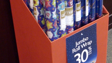 Barnes & Noble Wrapping Paper Dump Bin