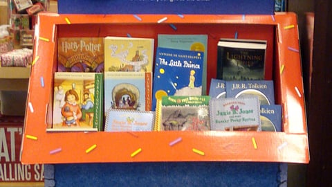Barnes & Noble 'Holiday Book Drive' Floorstand