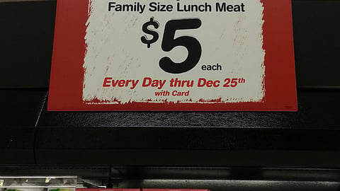 Safeway Oscar Mayer 'Great Value' Cooler Header