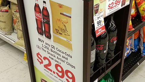 Safeway Coca-Cola Incentive Rack Signs