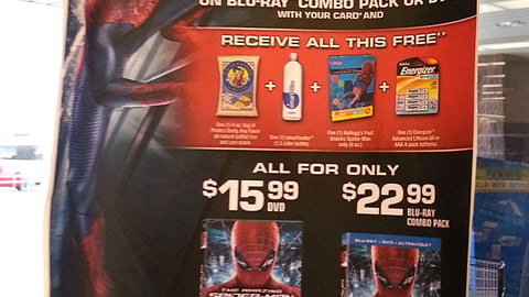 Dominick's 'Amazing Spider-Man' Window Sign
