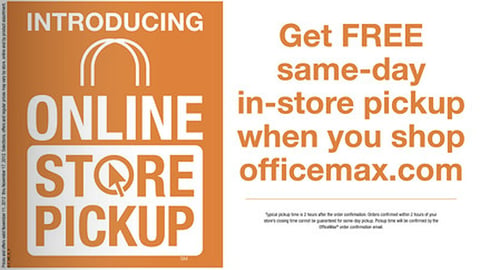 OfficeMax 'Online Store Pickup' Circular Wrap Feature
