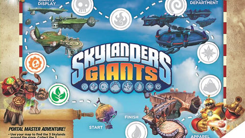 Walmart 'Skylanders: Giants' Adventure Map