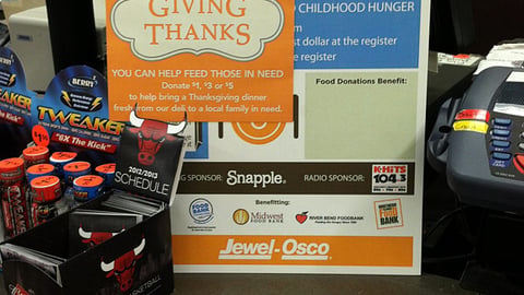 Jewel-Osco 'Giving Thanks' Counter Card