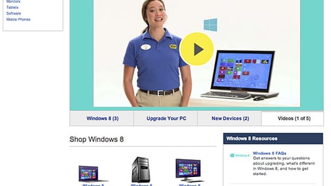 BestBuy.com Windows 8 Page