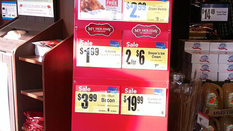 Albertsons 'My Holiday' Standee