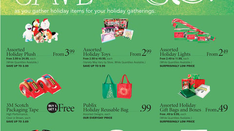 Publix Holiday Merchandise Feature