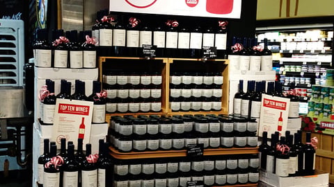 Whole Foods Innovacion 'Top Ten Wines' Endcap