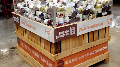 Whole Foods 'Make the Holidays' Dump Bin