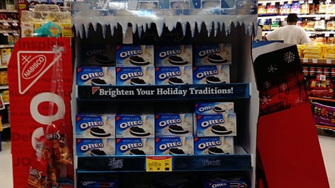 Nabisco 'Holiday Traditions' Floorstand