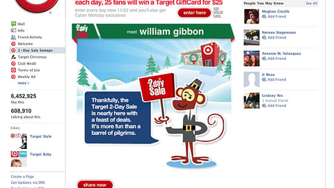 Target '2-Day Sale' Facebook Page