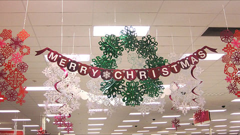 Target 'Merry Christmas' Ceiling Danglers