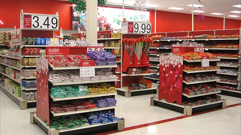 Target Holiday Candy Department