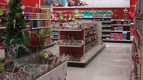 Target Holiday Decorations Department
