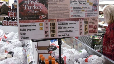 ShopRite 'Free Turkey' Cooler Header