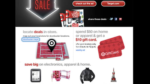 Target 'Black Friday Sale' Email