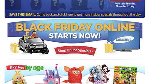 Walmart 'Insider Event' Black Friday Email