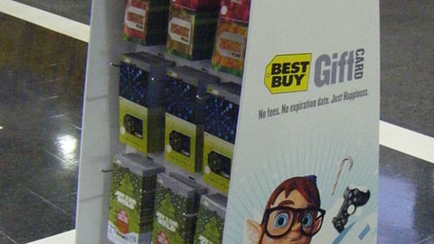 Best Buy Holiday Gift Card Floorstand