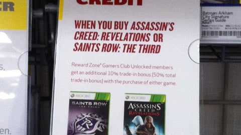 Best Buy 'Gamers Club' Incentive Sign