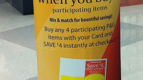 P&G Kroger 'Fall into Savings' Standee