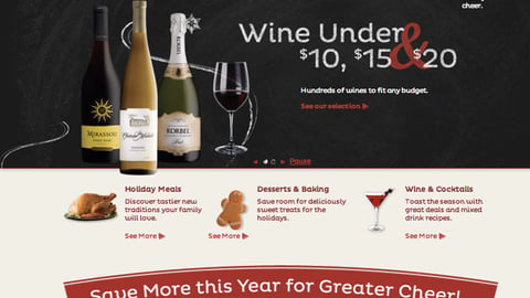 Safeway 'Holiday Savings' Microsite