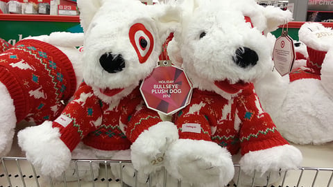 Target Holiday Bullseye Plush Toy