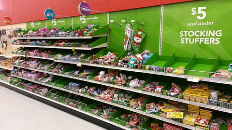 Target 'Stocking Stuffers' Wall Merchandising