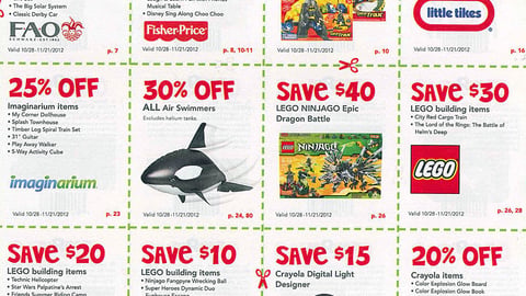Toys "R" Us 'Great Big' Book Coupon Page