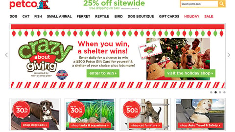 Petco 'Crazy About Giving' Carousel Ad