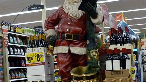 Kroger Holiday Wine Endcap