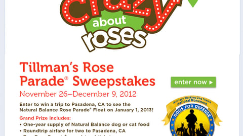 Petco 'Crazy About Roses' Facebook Tab