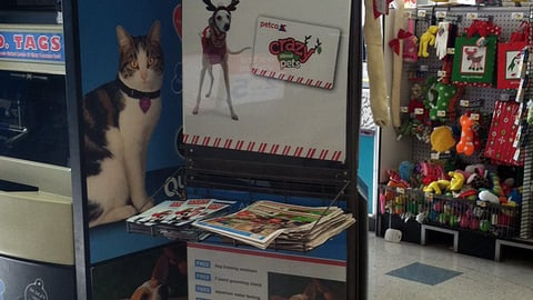 Petco 'Crazy About Pets' Stanchion Sign