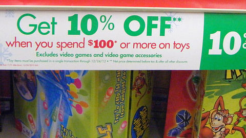 Family Dollar Toy Incentive Shelf Sign