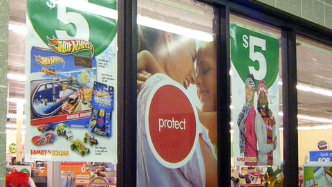 Family Dollar Holiday Window Posters