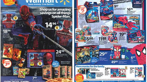 Walmart 'Amazing Spider-Man' Stand-Alone Insert