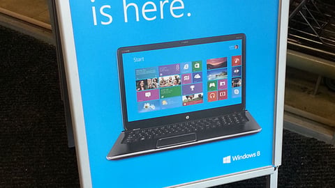 Office Depot 'Windows 8 Is Here' A-Board